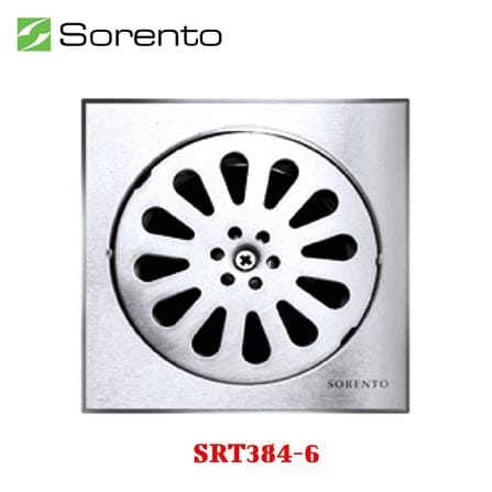 SORENTO STAINLESS STEEL FLOOR TRAP SRT384-6 15CM