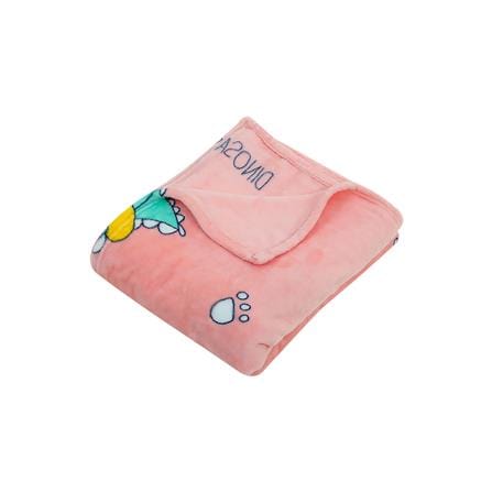 HOME LIVING STYLE FLEECE BLANKET 50X60 CSLW01 DINO PINK