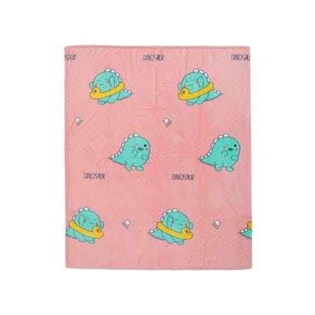 HOME LIVING STYLE FLEECE BLANKET 50X60 CSLW01 DINO PINK
