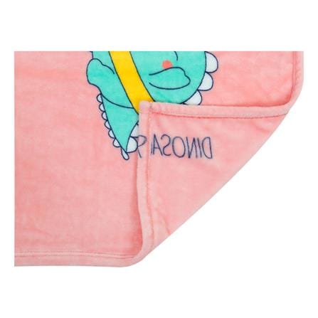 HOME LIVING STYLE FLEECE BLANKET 50X60 CSLW01 DINO PINK