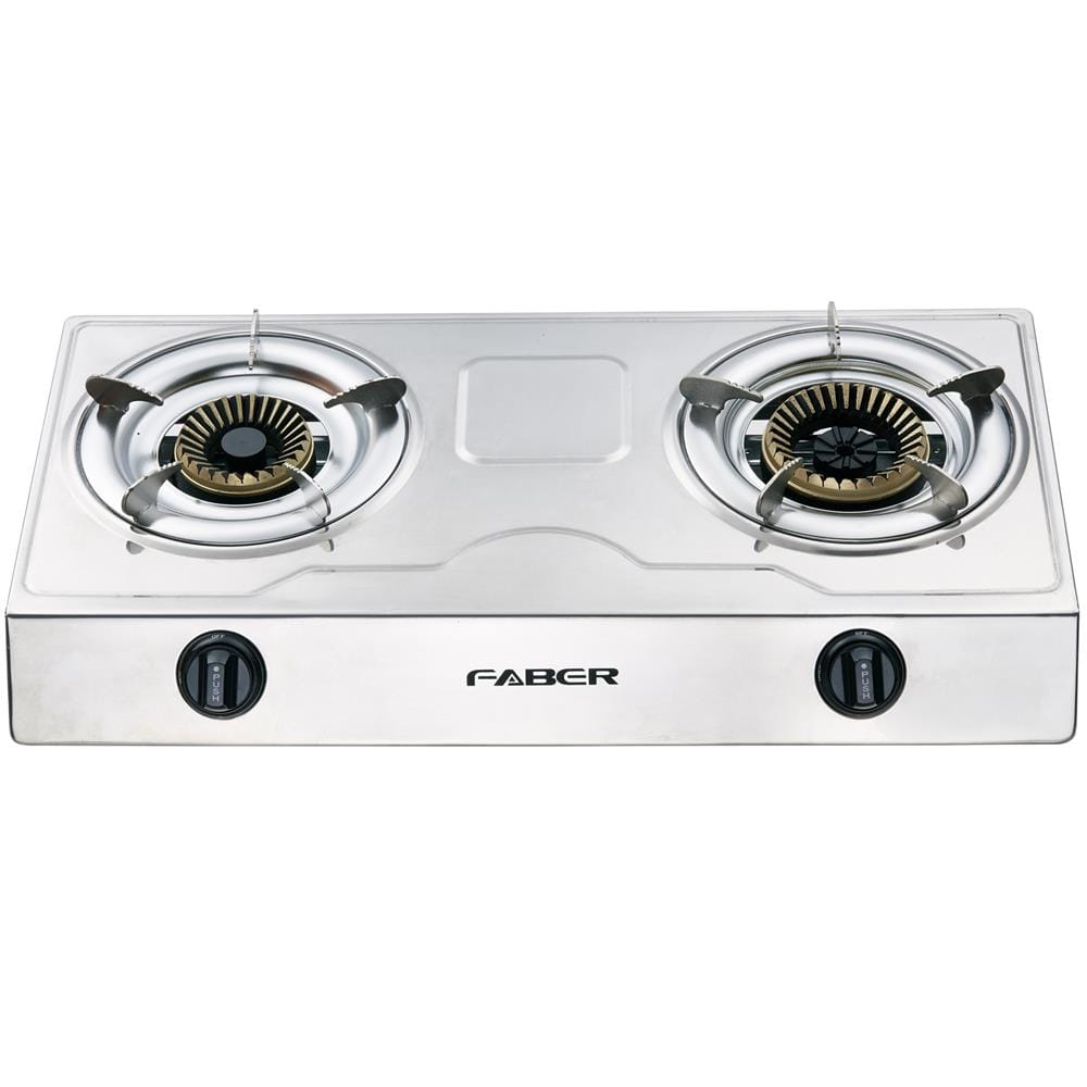 FABER GAS STOVE FS CASA 2302 2 BURNERS STAINLESS STEEL 3.4KW