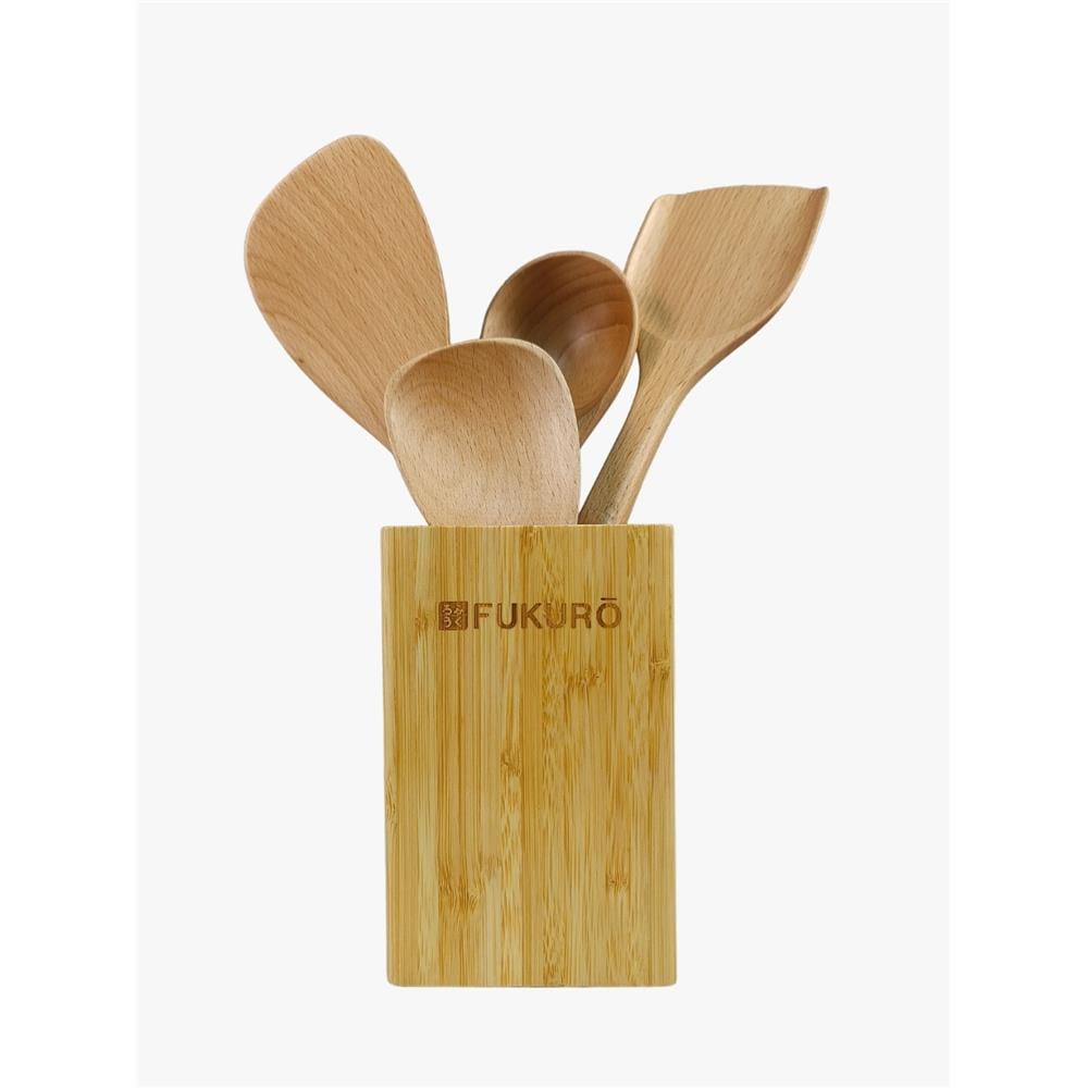 FUKURO 5-PIECE BEECHWOOD UTENSILS SET HH 0415