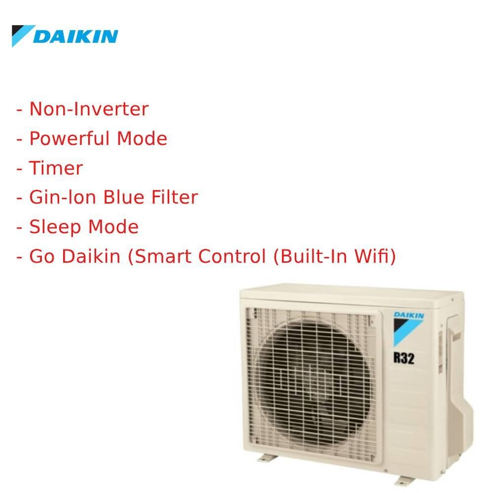 DAIKIN WALL AIR CONDITION FTV35PBV1MF/RV35PBV1M 1.5HP NON INVERTER