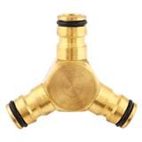 SPRING 3-WAY BRASS HOSE FITTING NB-B3-WAY 5/8&rdquo;