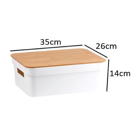 SMALL BOX 8.5L HOMEY 35x26x14 WHITE TG51136M
