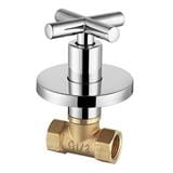 LIVINOX CONCEALED STOP VALVE  1/2" FULL TURN LT-SV010FCH CHROME H6.8XW6.8XD12 CM