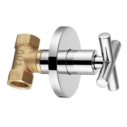 LIVINOX CONCEALED STOP VALVE  1/2" FULL TURN LT-SV010FCH CHROME H6.8XW6.8XD12 CM