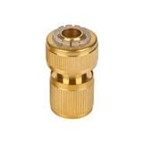 SPRING BRASS HOSE CONNECTOR WITH WATER STOP NB-BS-58 5/8&rdquo;