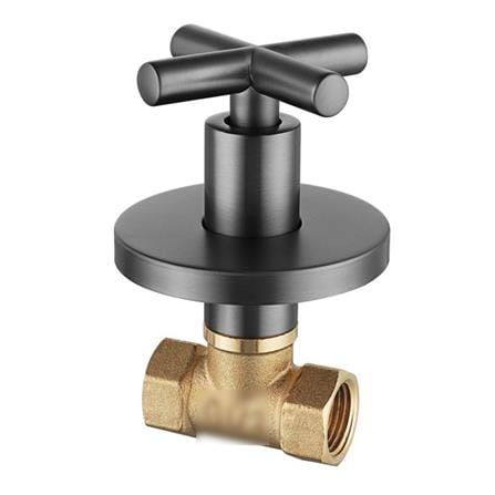 LIVINOX CONCEALED STOP VALVE QUARTER TURN LT-SV010GM GUN METAL