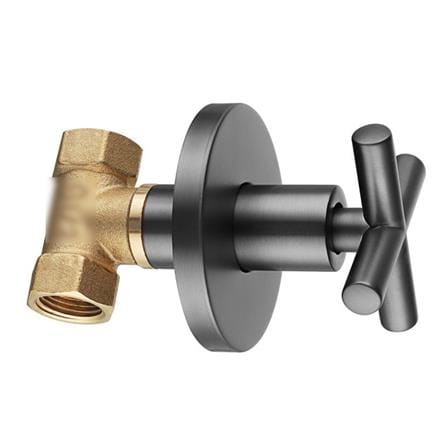 LIVINOX CONCEALED STOP VALVE QUARTER TURN LT-SV010GM GUN METAL