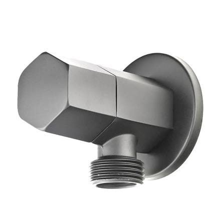 LIVINOX ANGLE STOP VALVE LT-AG05GM HEXAGON SHAPE GUN METAL H4.5XW6XD5CM