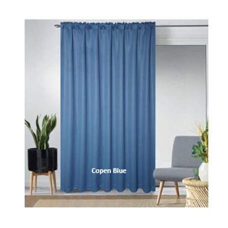 RED DANIELLE CURTAIN FRENCH PLEAT URBAN C22 80946-2 COPEN BLUE