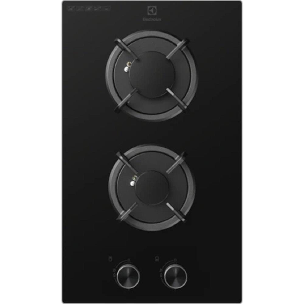 ELECTROLUX DOMINO GAS HOB EHG3241BC 2BURNERS 2.2KW+1.5KW 31CM