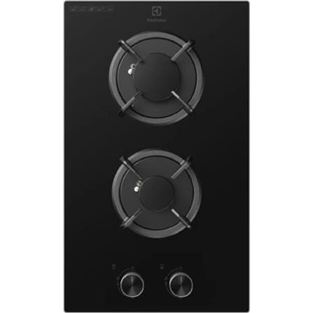ELECTROLUX DOMINO GAS HOB EHG3241BC 2BURNERS 2.2KW+1.5KW 31CM