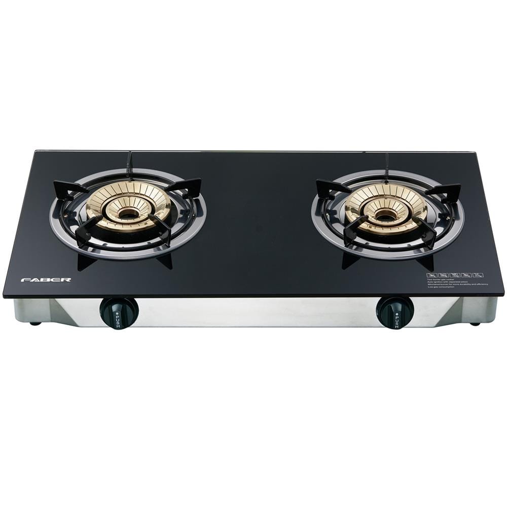 FABER GLASS TOP GAS STOVE FC GLAZZO G2813 2BURNERS 3.6KW
