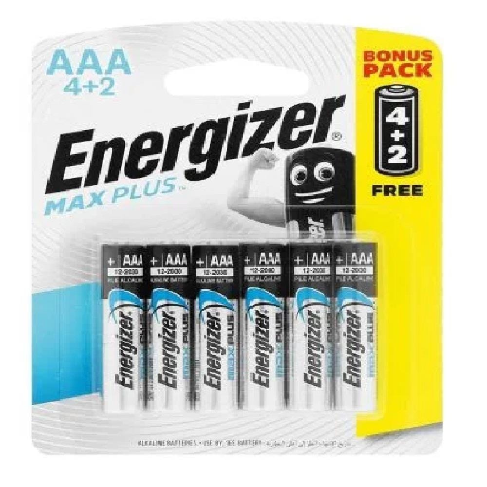 MAX PLUS ALKALINE AAA 4+2 1.5V EP92BP4 ENERGIZER