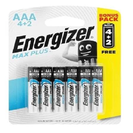 MAX PLUS ALKALINE AAA 4+2 1.5V EP92BP4 ENERGIZER