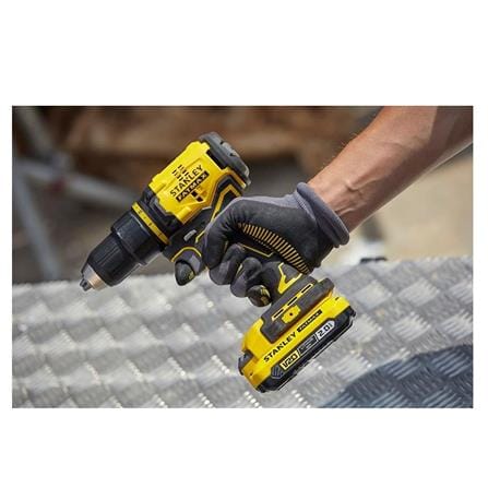 STANLEY CORDLESS 20V BRUSHLESS DRILL DRIVER (X2 BATTERY INCLUDED)