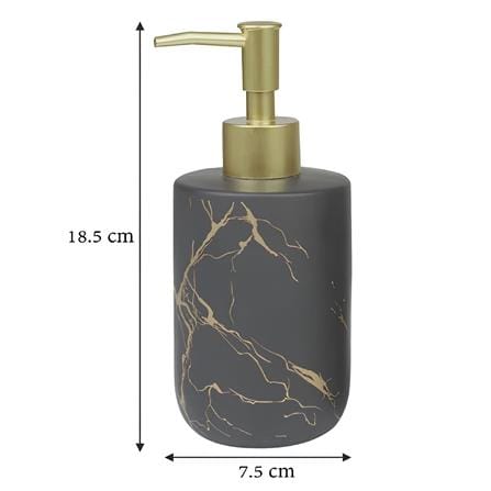 MOYA CERAMIC SOAP DISPENSER SET BBS-111011 BLACK