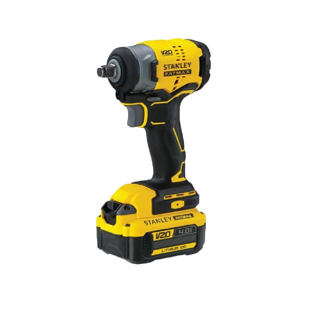 STANLEY CORDLESS 20V BRUSHLESS IMPACT WRENCH (1pc 4.0Ah BATTERY INCLUDED)