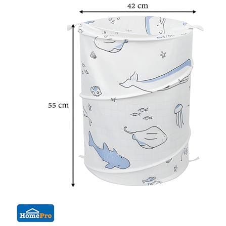 MOYA LAUNDRY BASKET RL-ACS23078A WHITE