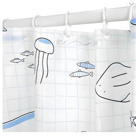 MOYA POLYESTER SHOWER CURTAIN ACS23078A 180X180CM