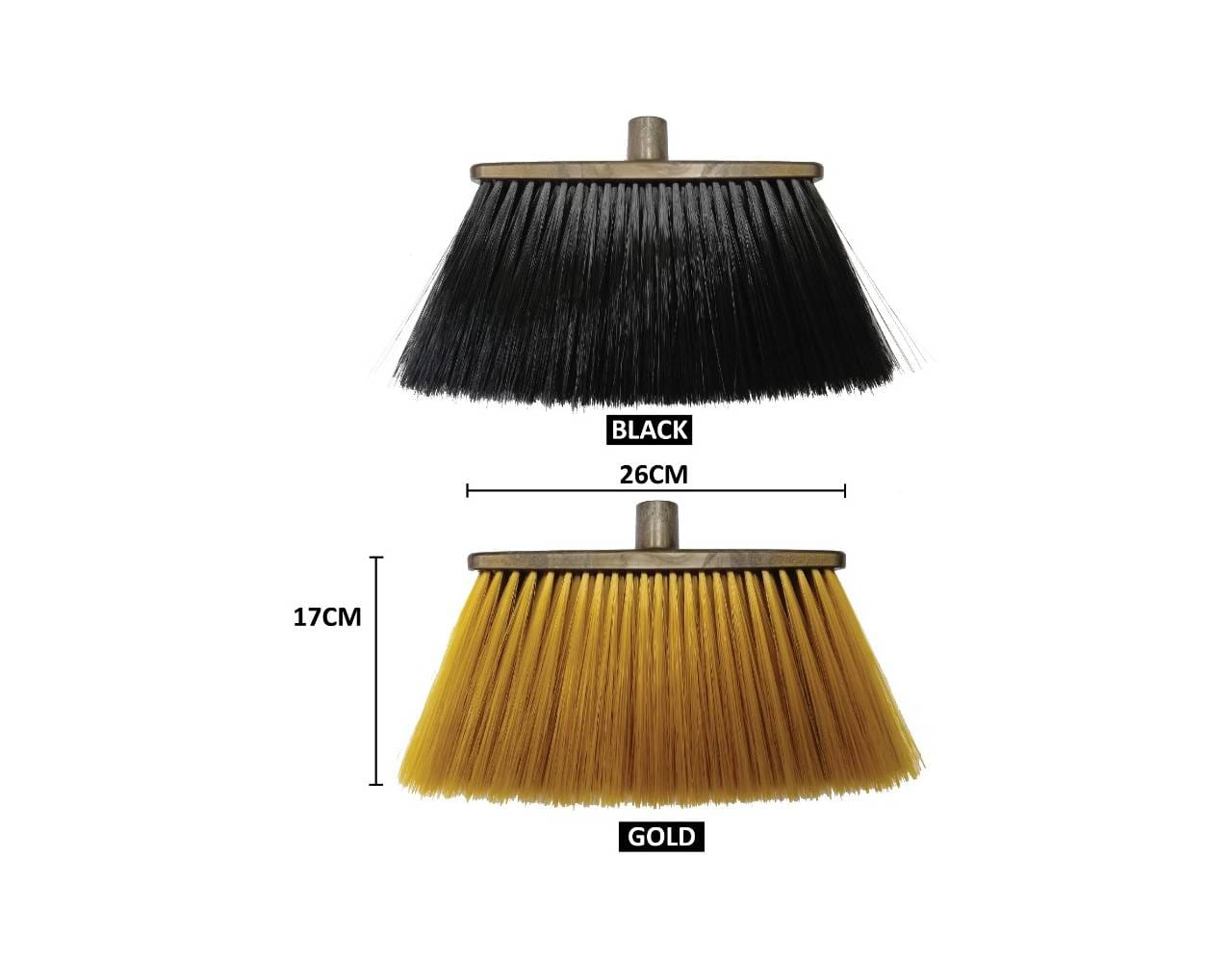 RAYACO BROOM SET 138CM*30M 8888 STAINLESS WTH GOLD//BLACK