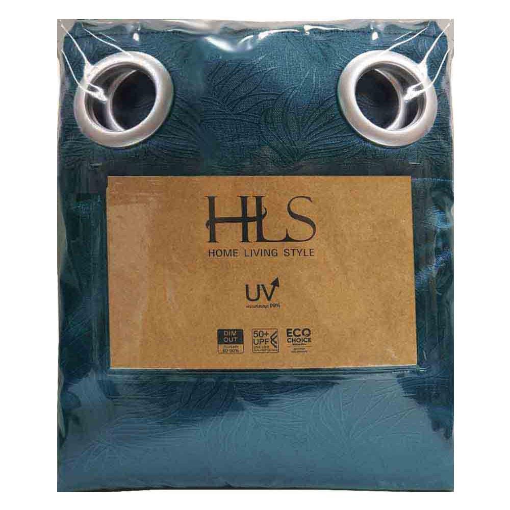 HLS CURTAIN EYELET GLOSSVA UV 130X220CM BLUE