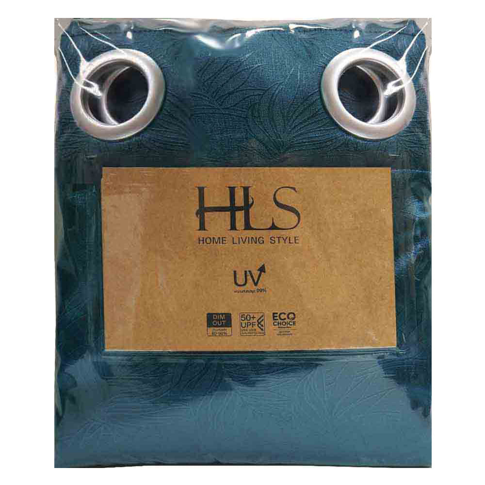 HLS CURTAIN EYELET GLOSSVA UV 130X220CM BLUE