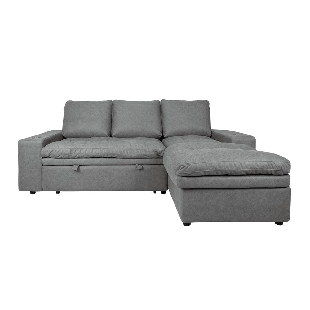 RIGHT-HAND FACING L-SHAPED SOFA FURDINI STAR DARK GREY [EXCLUSIVE FROM HOMEPRO THAILAND]