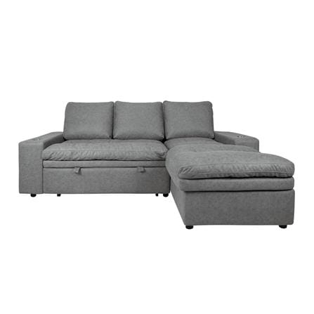 RIGHT-HAND FACING L-SHAPED SOFA FURDINI STAR DARK GREY [EXCLUSIVE FROM HOMEPRO THAILAND]