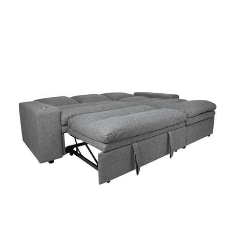 RIGHT-HAND FACING L-SHAPED SOFA FURDINI STAR DARK GREY [EXCLUSIVE FROM HOMEPRO THAILAND]