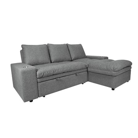 RIGHT-HAND FACING L-SHAPED SOFA FURDINI STAR DARK GREY [EXCLUSIVE FROM HOMEPRO THAILAND]