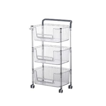 3TIER SHELVES BREIS 38.5x27.6x74.5 CLEAR