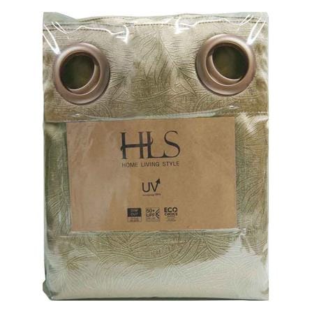 HLS CURTAIN EYELET GLOSSVA UV 130X220CM GOLD