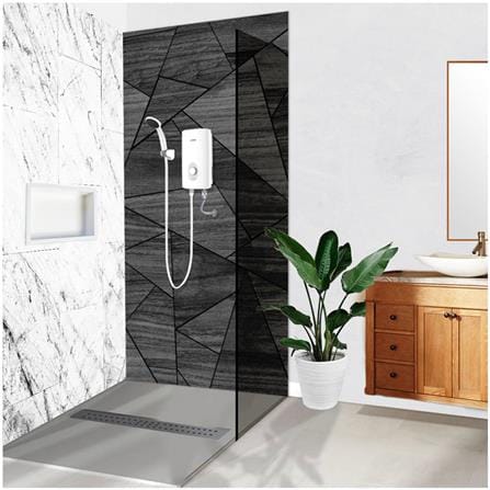 JOVEN SHOWER WATER HEATER NON PUMP WITH HAND SHOWER SF5e WHITE
