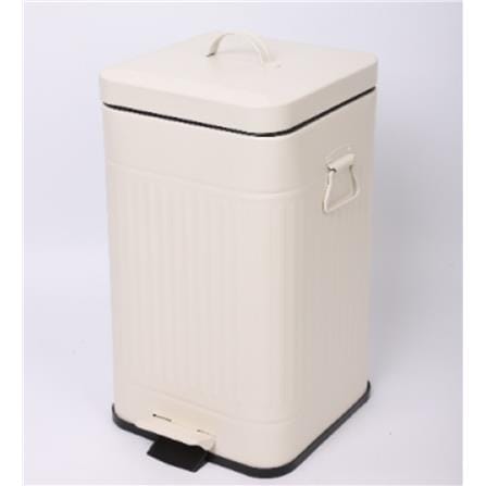 SQUARE DUSTBIN META ACOO 12L CREAM 23X31X43CM