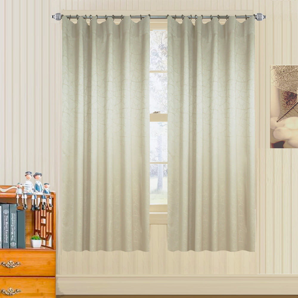 HLS CURTAIN HOOK LILY UV 140X180CM LIGHT BROWN