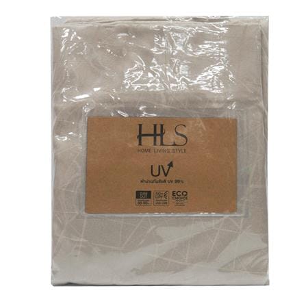 HLS CURTAIN HOOK LILY UV 140X180CM LIGHT BROWN