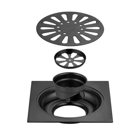 CABANA STAINLESS STEEL FLOOR TRAP DRAIN CB6635-BL 150x150MM