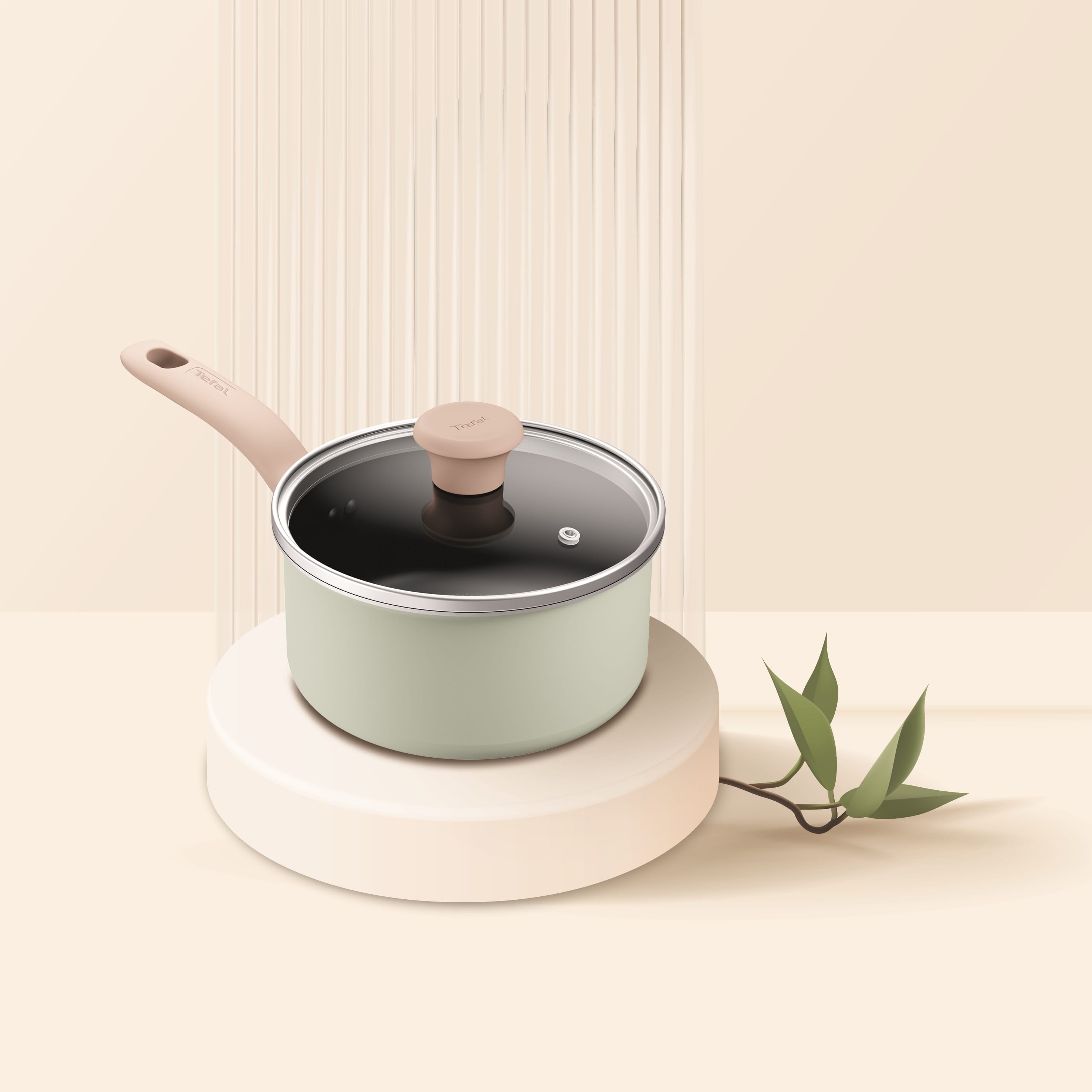 TEFAL SO MATCHA SAUCEPAN 18CM WITH GLASS LID- G17923