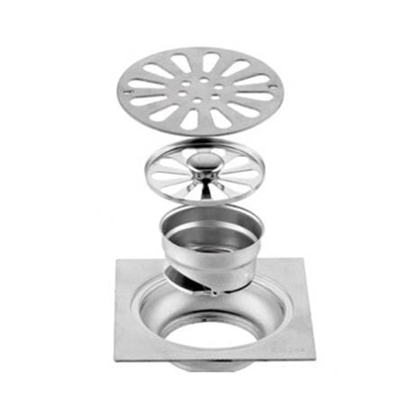 CABANA STAINLESS STEEL FLOOR TRAP DRAIN CB6635-NL 150X150MM