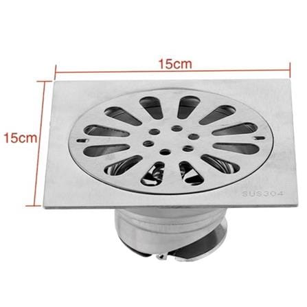 CABANA STAINLESS STEEL FLOOR TRAP DRAIN CB6635-NL 150X150MM
