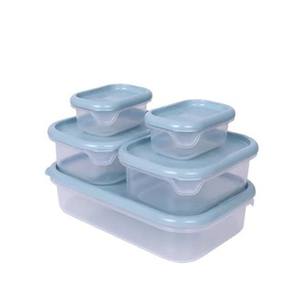 FOOD CONTAINER 5PCS SET KECH GREY 2X250ML,2X1L & 1X2.25L