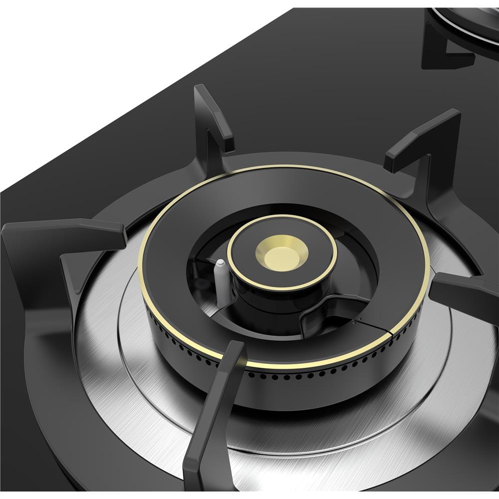 MIDEA GAS HOB MGH-2590GL(RFID) 2BURNERS 5.2KW 76CM WITH INTERLINK HOOD & HOB