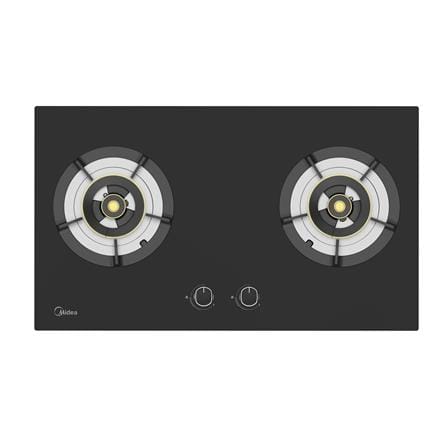 MIDEA GAS HOB MGH-2590GL(RFID) 2BURNERS 5.2KW 76CM WITH INTERLINK HOOD & HOB