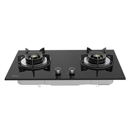 MIDEA GAS HOB MGH-2590GL(RFID) 2BURNERS 5.2KW 76CM WITH INTERLINK HOOD & HOB