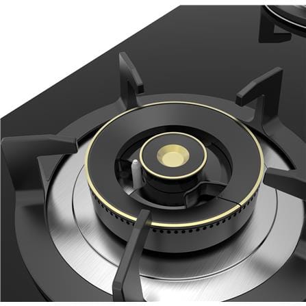 MIDEA GAS HOB MGH-2590GL(RFID) 2BURNERS 5.2KW 76CM WITH INTERLINK HOOD & HOB