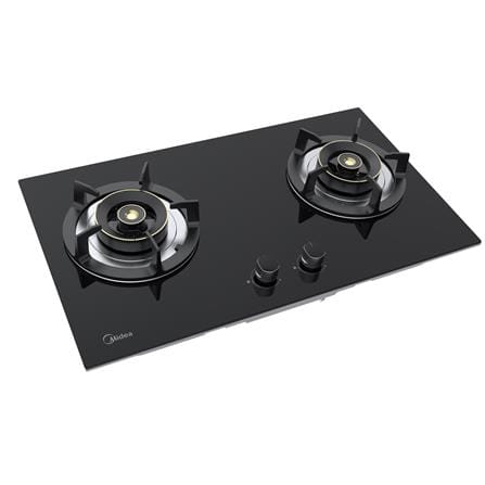 MIDEA GAS HOB MGH-2590GL(RFID) 2BURNERS 5.2KW 76CM WITH INTERLINK HOOD & HOB