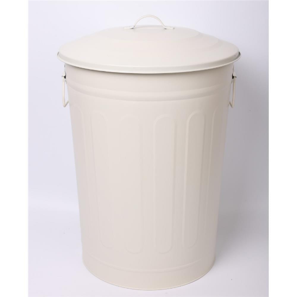 ROUND DUSTBIN META ACCO 48L CREAM 32X40X54CM